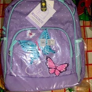 Brand new pottery barn large butterfly backpack